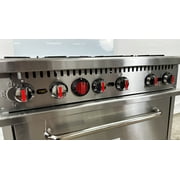 36-Inch Gas Oven Range 6-Burner, Heavy-Duty Oven Ranges 210,000 BTU Commercial Range for Kitchen Restaurant, NSF