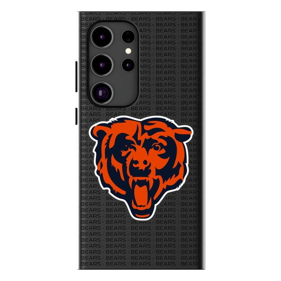 Keyscaper Chicago Bears Text Backdrop Galaxy Magnetic Bump Case