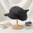 thumbnail image 4 of Jiibva Beret Women Cute Cat Ear Octagonal Hats Newsboy Cap Beret Vintage Painter Winter Hats Octagonal Caps, 4 of 7