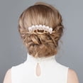 thumbnail image 3 of MasteelfCA 2pcs Bridal Side Comb Clip Pearl Wedding Hair Comb Clip Side Comb Hairpin, 3 of 7