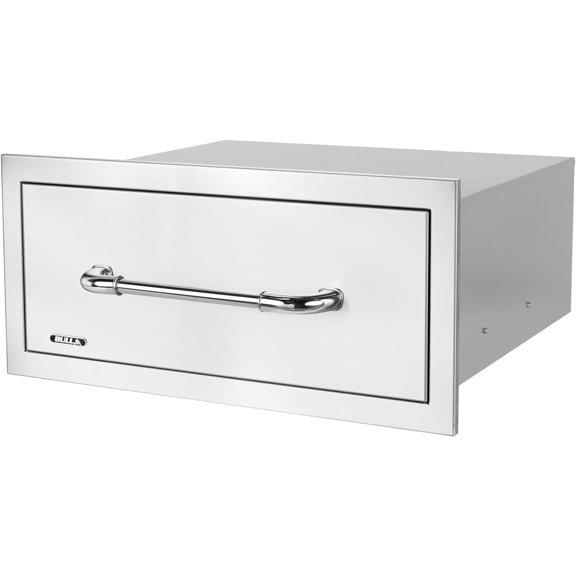 Bull Outdoor Products Premium Components for Outdoor Kitchen BBQ Island Large Single Drawer with Reveal