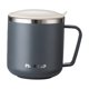thumbnail image 2 of Tazas de café de acero inoxidable 304 con aislamiento térmico de doble capa Gris, 2 of 9