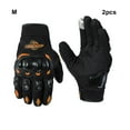 thumbnail image 4 of Thinsony Men S Motocross Gloves With Extra Padding For Maximum Protection • Firm Grip With Rough Leather orange M, 4 of 6