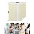 thumbnail image 4 of Cream White Stripe Cloth Napkins Set of 8 Reusable Dinner Napkins, Modern Rustic Vertical Striped Cocktail Napkin Washable Table Napkins for Wedding/Holiday Party/Baby Shower 20"x20", 4 of 7