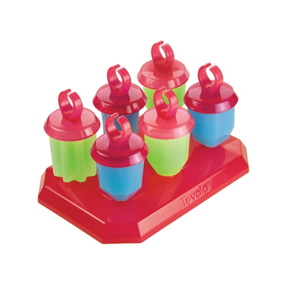 Tovolo Jewel Ring Ice Pop Molds Set of 6 for Kids, Silicone BPA-Free