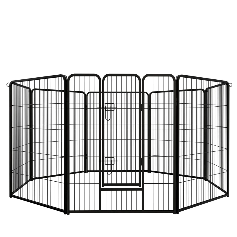 Dog Playpen Outdoor, 40 inch Dog Pen Indoor Heavy Duty Puppy Exercise Pen Metal Pet Fence for RV Camping/Yard/Garden(8 Panels)