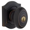 thumbnail image 1 of Baldwin 5237102RENT Oil Rubbed Bronze Bethpage Knob Knob Set, 1 of 1