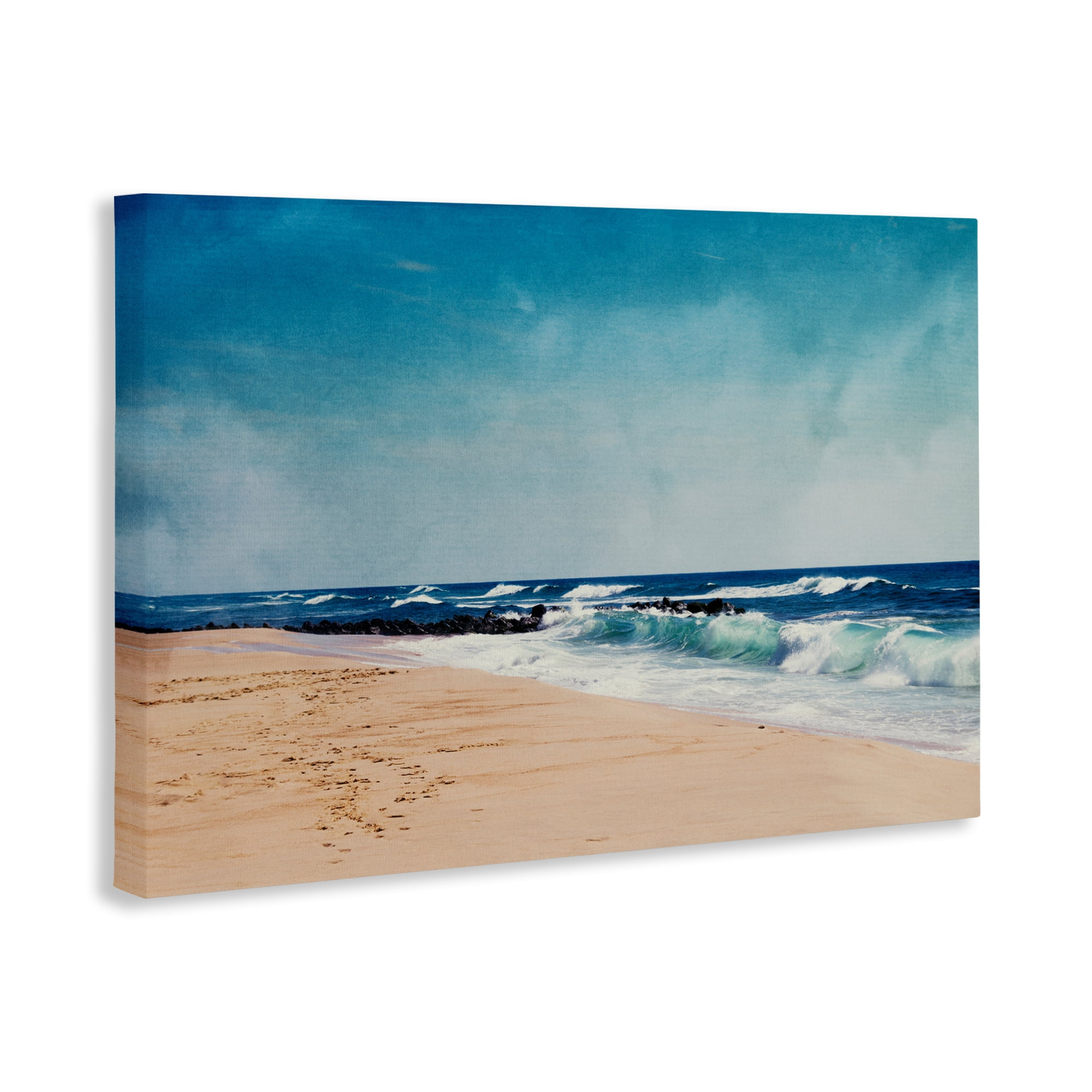 Stupell Industries Atlantic Waves Shoreline Canvas Wall Art, design by Dirk Wüstenhagen