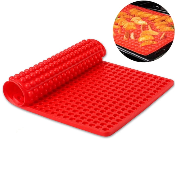 Bandeja para hornear de aceite con filtro de estera para hornear resistente a altas temperaturas de silicona