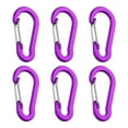 thumbnail image 1 of PENGXIANG 6Pcs Climbing Buckles Rustproof Smooth Edge Anti Fade Gourd Shape Aluminum High Hardness Bright Color Carabiners for Travel, 1 of 10