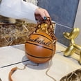 thumbnail image 5 of Dpityserensio Personalized Round Female Bag Chain Basketball Bag All-match Satchel Small Bag, 5 of 5