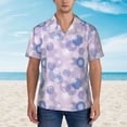 thumbnail image 4 of Lsque Winter With Snowflakes pattern Hawaiian Shirt for Men, Unisex Summer Beach Casual Short Sleeve Button Down Shirts-X-Large, 4 of 9