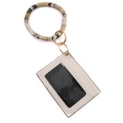 Bracelet Keychain Card Holder with Wristlet Wallet for Women Girls