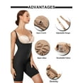 thumbnail image 3 of MISS MOLY Women's Open Bust Shapewear Firm Control Bodysuit Butt Lifter Tummy Control Hi-Waist Thigh Slimmer Full Body Shaper, 3 of 6