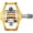 Orange, variant on HT Pedals T2-SX Clipless Platform Pedals CrMo - Gold