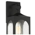thumbnail image 3 of Possini Euro Design Tyne Modern Outdoor Wall Light Fixture Matte Black 16" Clear Seedy Glass for Post Exterior Barn Deck House Porch Yard Patio Home, 3 of 8