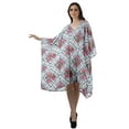 thumbnail image 3 of Moomaya Georgette Ladies Kaftan Holiday Loungewear Midi Dress Beach Coverup, 3 of 6