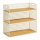 thumbnail image 3 of Estante organizador de escritorio de madera de 3 capas para oficina, estudio y escritorio. Blanco S, 3 of 8