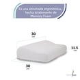 thumbnail image 3 of Almohada de Viaje Memory Foam Color Blanco 30 x 30 x 11.5 cm Companion, 3 of 7