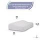 thumbnail image 3 of Almohada de Viaje Memory Foam Color Blanco 30 x 30 x 11.5 cm Companion, 3 of 7