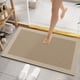 thumbnail image 1 of Tapete de barro, tapete de diatomita, tapete de baño, absorbente de secado rápido, antideslizante, resistente al desgaste, estilo crema lujoso, tapete para ducha e inodoro, resistente al, 1 of 8