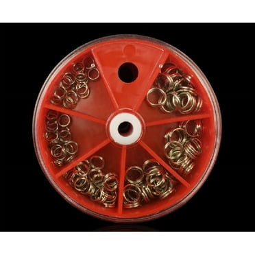 115PCS Snap Split Rings & Lure Connectors with Storage Case Stainless Steel Fishing Kit