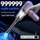 thumbnail image 5 of Aspiradora de coche inalámbrica portátil - 5500PA de alta potencia de succión, mini aspiradora portátil para automóvil y hogar, morado, incluye 3 boquillas y filtro lavable, 5 of 9
