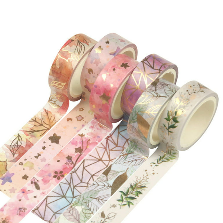 Travelwant 6Packs Christmas Holiday Washi Tape Merry Christmas Glod Foil  Decorative Washi Tape Assortment for Xmas - Party Favors Supplies, Bullet  Journal Cinta Adhesiva 