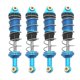 thumbnail image 1 of Amortiguadores RC Hugo 4 piezas de repuesto de Metal para camiones escala MN86 1/12 Azul, 1 of 9