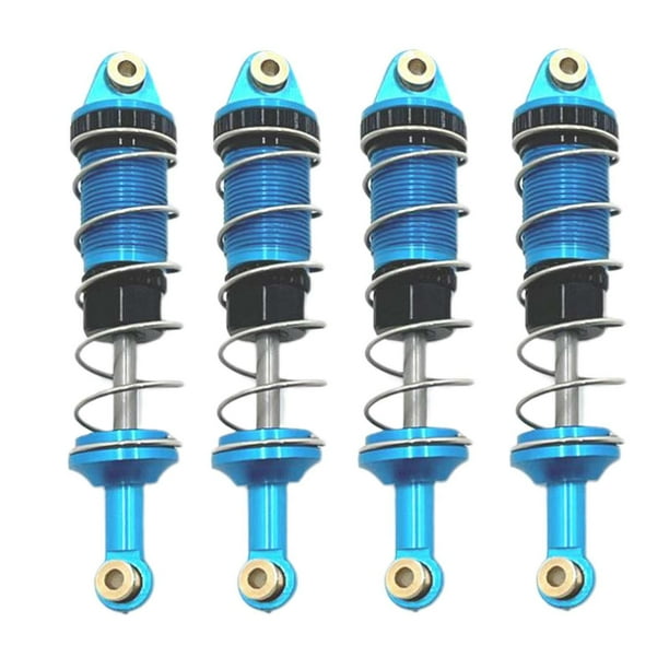 Amortiguadores RC Hugo 4 piezas de repuesto de Metal para camiones escala MN86 1/12 Azul