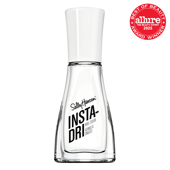 Sally Hansen Insta-Dri Nail Polish, White on Time, 0.31 fl oz, Quick Dry