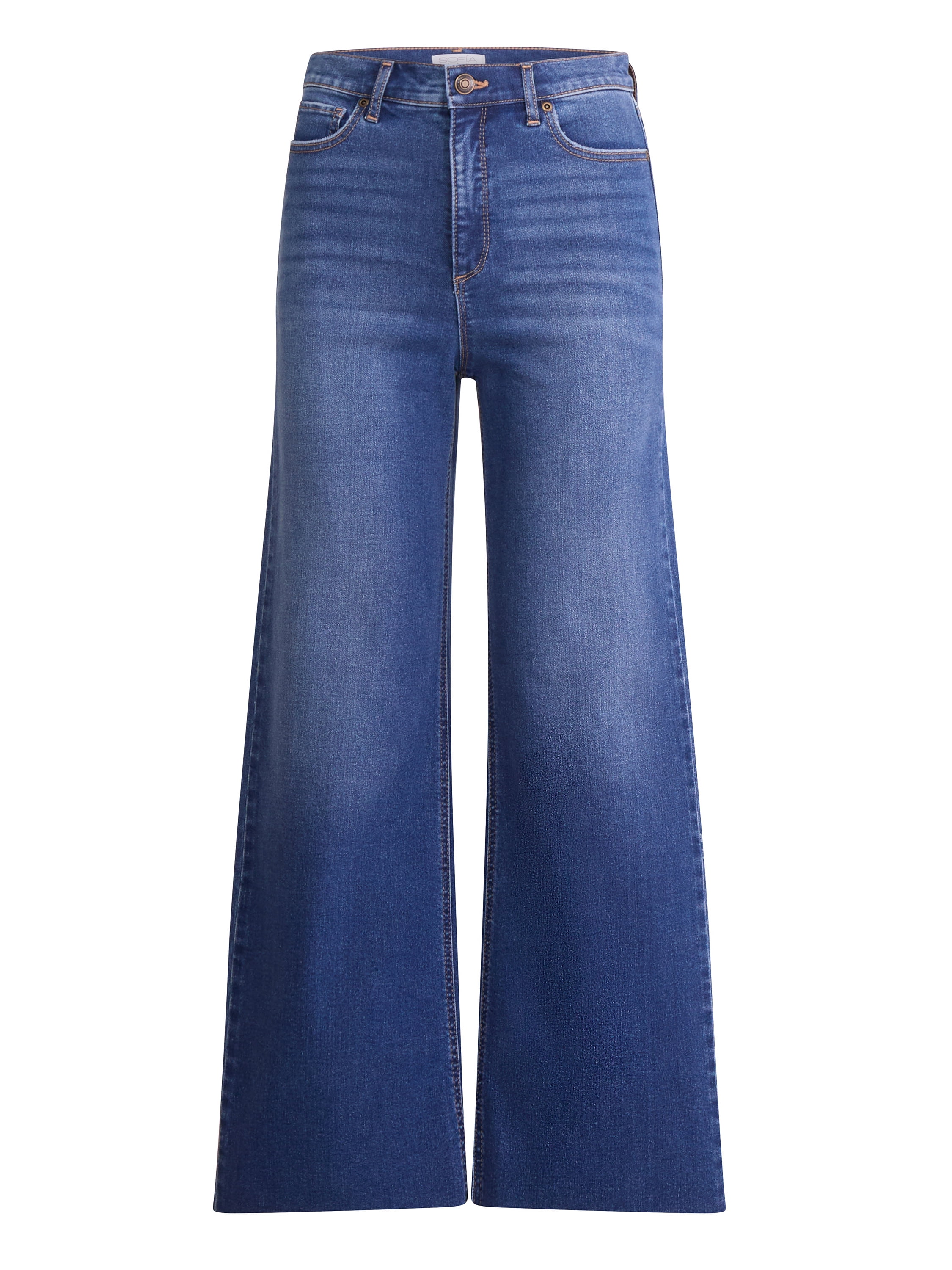 Sofia by Sofia Vergara Women's and Women's Plus Margot Wide Crop Super High Rise Jeans, Sizes 0-28W