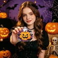 thumbnail image 4 of Ailezt Halloween Decor Halloween Acrylic Hanging 4 Different Designs 15cm Cute Pumpkin Skeleton Pendant Trick Or Party Window Door Hanging OPP Packagin, 4 of 4