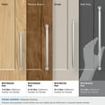 thumbnail image 3 of Amerock Coble 12-5/8 inch (320mm) Center-to-Center Polished Chrome Cabinet Pull, 3 of 6