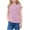 Pink, variant on Eltusu Girls T-shirts, Pullover Casual Crewneck Summer Short Sleeve Tops Hot Pink Size 10 T