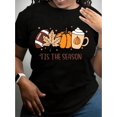 thumbnail image 1 of Women'S Halloween Graphic Tee - Soft, Durable Round Neck Casual Top For Spring, Summer, and Fall - Machine Washable, 1 of 5