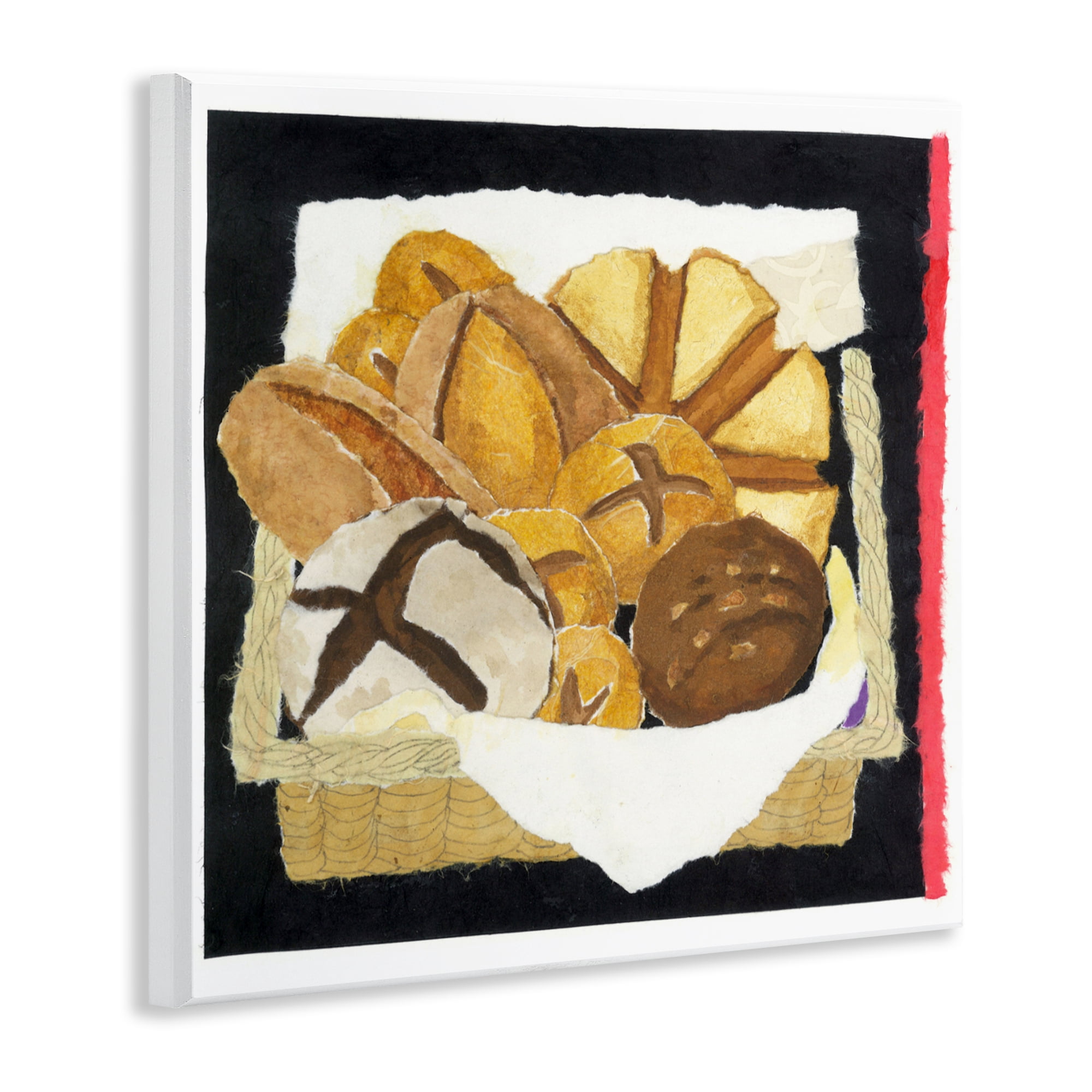 Stupell Industries Bread Box and Stripe Wall Plaque Art, design by Nancy Overton