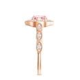thumbnail image 2 of Rosec Jewels Lab Grown Pink Diamond Engagement Ring - 1 Carat - Fancy Pink Color VVS Clarity - Vintage Pink Diamond Ring, 18K Rose Gold, US 10.50, 2 of 7
