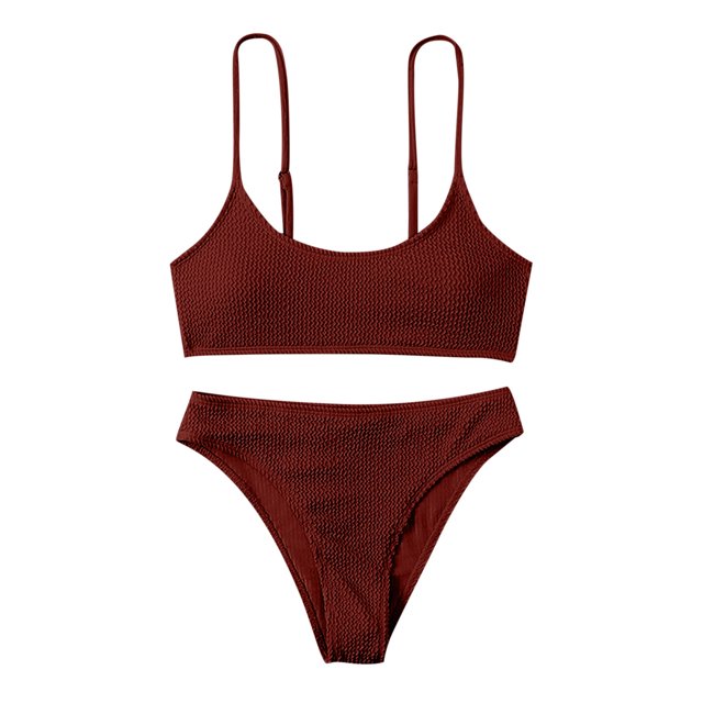 Conjunto de bikini de dos piezas cómodo con contraste de pecho alto para mujer OAVQHLG3B Store lin121212