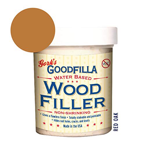 Water Based Wood Grain Filler Red Oak 8 Oz By Goodfilla Replace Every Filler Putty Repairs Finishes Patches Paintable Stainable Sandable Quick Drying Walmart Com