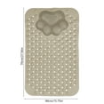 thumbnail image 3 of JingChun Bathtub Mat Non Slip, Shower Foot Scrubber Mat, Long Bath Mat for Tub Non Slip with Suction Cups Drain Holes, Shower Mat with Foot Scrubber, Machine Washable, 3 of 6