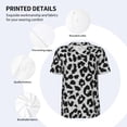 thumbnail image 5 of Fotbe Similar To Leopard Print Baseball Jersey Shirt for Men and Women, Casual Short Sleeves Button Down T-Shirt-4X-Large, 5 of 9