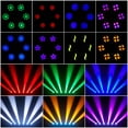 thumbnail image 4 of 150W Moving Head DJ Light Rotating 16-Facet Prism Stage Lights with 8 GOBOs and 8 Colors 14CH DMX512 with Rainbow Effect and Halo Strip Built-in Multiple Running Programs, 4 of 5
