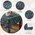 thumbnail image 5 of Coastal Teal Green Table Cloth Waterproof Tablecloths, Modern Ocean Mermaid Scales Tablecloth Dining Table Cover for Kitchen Party Tabletop Outdoor, Rectangle Tablecloth 52x70 Inch, 5 of 9