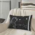 thumbnail image 5 of Susaid Star Gazing Cat Illustration Print Pillowcases Multiple Size, Pillow Cover Super Soft Envelope Closure Standard Pillow Case-14"x20", 5 of 6