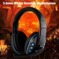 thumbnail image 2 of Genérico Auriculares Gaming cables de 3 5mm Orejeras Cerradas con MICR Fono cancelaci n Ruido y Control Volumen para PC Laptop Tel, 2 of 2