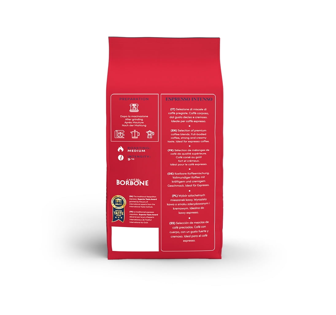 Caffè Borbone Espresso Intenso Medium Roast Whole Bean Coffee 2.2 Pound Bag
