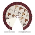 thumbnail image 2 of Sigee Various Chicken for Christmas Decoration Tree Skirt Christmas Plaid Tree Skirt,Christmas home decor Holiday Tree Skirt Fits TChristmas Tree-30", 2 of 6