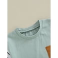 thumbnail image 6 of Musuos Baby Boys Shorts Set, 6 12 18 24M Short Sleeve Crew Neck T-shirt with Striped Shorts Summer Outfit, 6 of 10