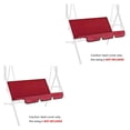 thumbnail image 2 of Yuarrent Nuevo jardín al aire libre 3 asientos columpio silla dosel cubierta sombra patio hamaca tienda cubierta resistente a los rayos UV Rojo 2Conjunto, 2 of 6